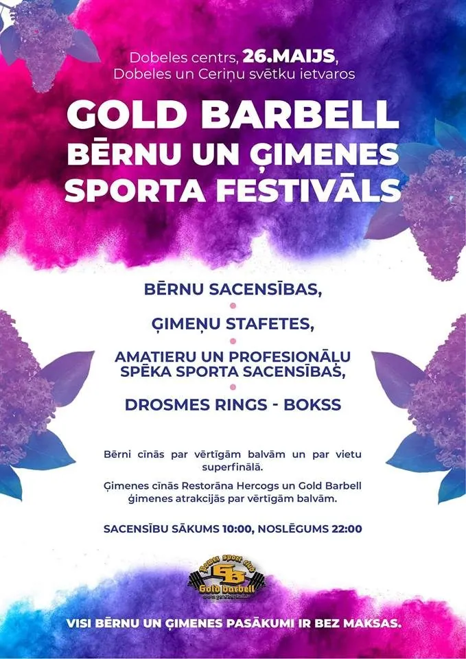 Bērnu un ģimenes sporta festivāls Dobelē